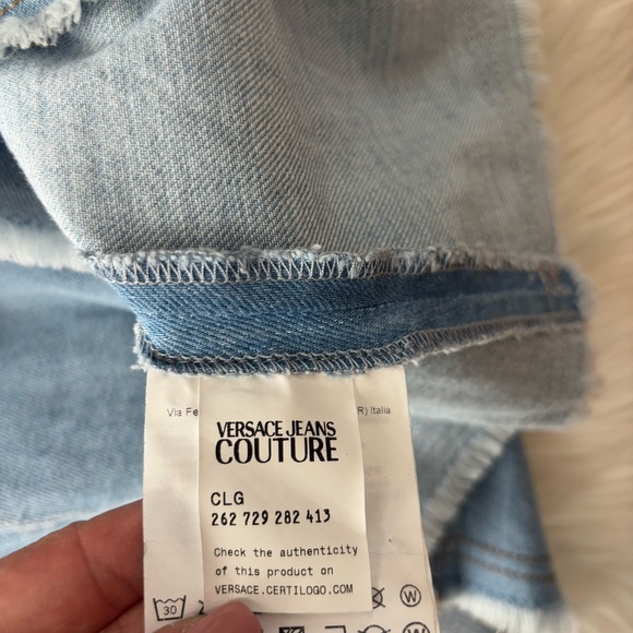 Versace Jeans Couture Blue Denim Buckle Dress - Picture 8 of 11